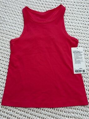 Lululemon align waist length racerback in glaze pink size 8